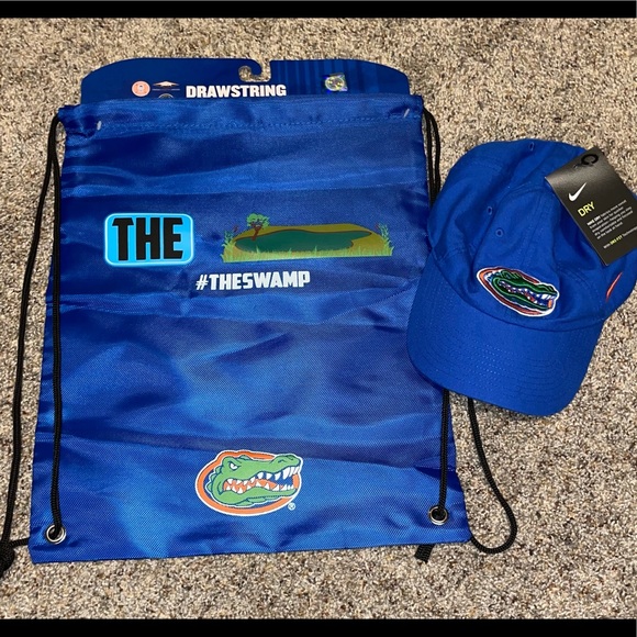 Florida Gator Drawstring Backpack & Hat - Picture 1 of 4